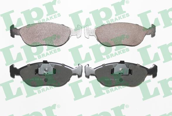 LPR 05P592 - Brake Pad Set, disc brake autospares.lv