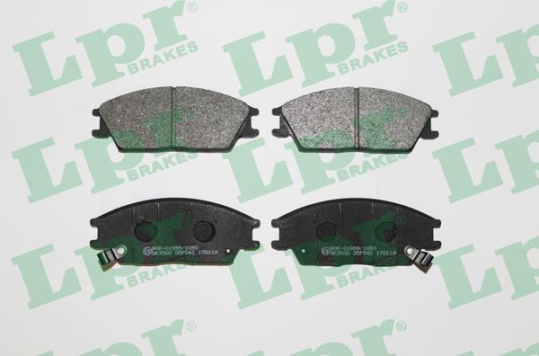 LPR 05P542 - Brake Pad Set, disc brake autospares.lv