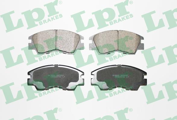 LPR 05P550 - Brake Pad Set, disc brake autospares.lv