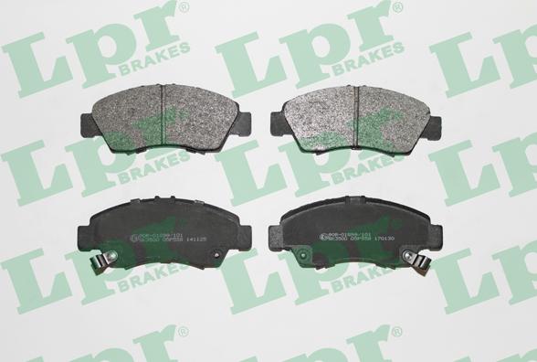 LPR 05P558 - Brake Pad Set, disc brake autospares.lv