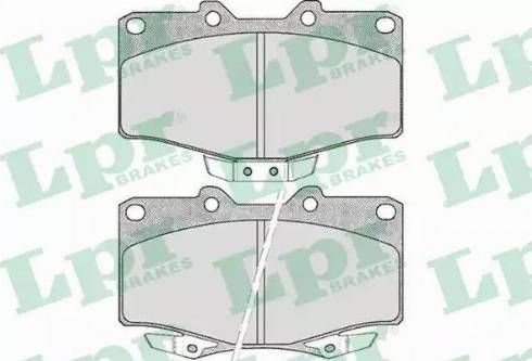 LPR 05P509 - Brake Pad Set, disc brake autospares.lv