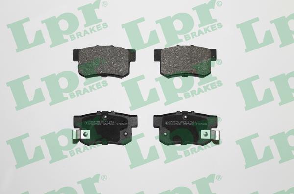 LPR 05P508 - Brake Pad Set, disc brake autospares.lv