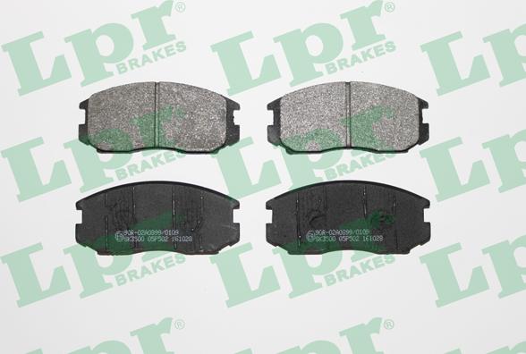 LPR 05P502 - Brake Pad Set, disc brake autospares.lv