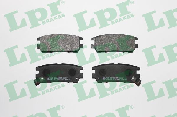 LPR 05P518 - Brake Pad Set, disc brake autospares.lv