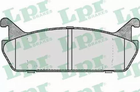 LPR 05P513 - Brake Pad Set, disc brake autospares.lv