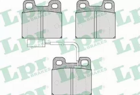 LPR 05P531 - Brake Pad Set, disc brake autospares.lv