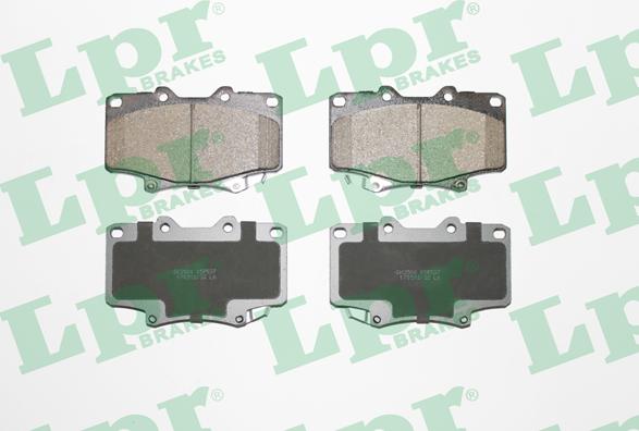 LPR 05P537 - Brake Pad Set, disc brake autospares.lv