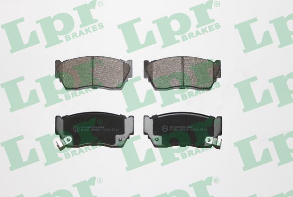 LPR 05P520 - Brake Pad Set, disc brake autospares.lv