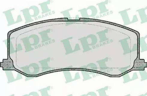 LPR 05P522 - Brake Pad Set, disc brake autospares.lv