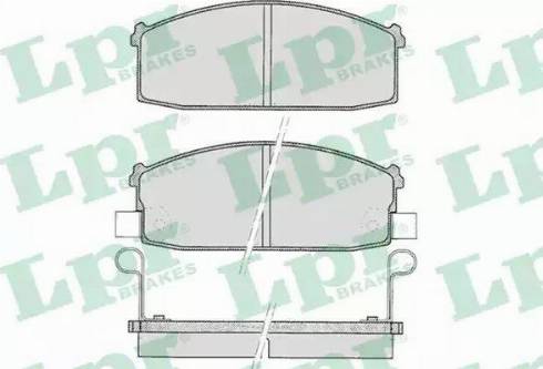 LPR 05P527 - Brake Pad Set, disc brake autospares.lv