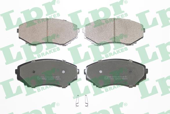 LPR 05P570 - Brake Pad Set, disc brake autospares.lv