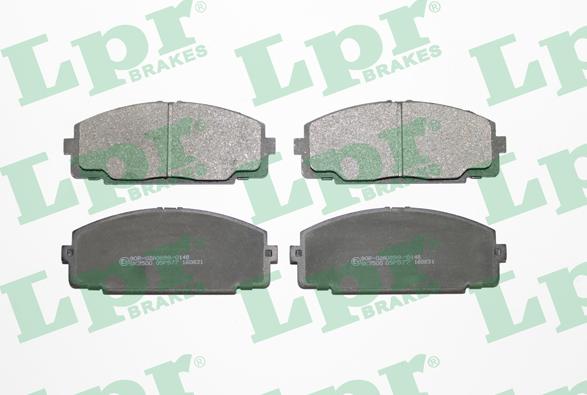 LPR 05P577 - Brake Pad Set, disc brake autospares.lv