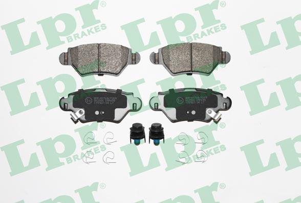 LPR 05P699 - Brake Pad Set, disc brake autospares.lv