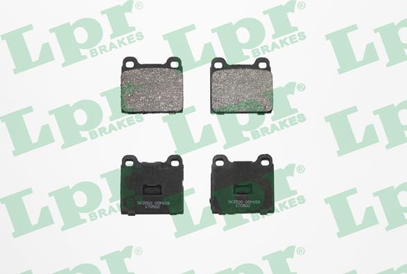 LPR 05P659 - Brake Pad Set, disc brake autospares.lv