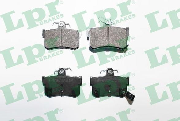 LPR 05P654 - Brake Pad Set, disc brake autospares.lv