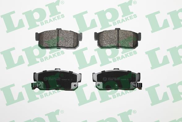 LPR 05P602 - Brake Pad Set, disc brake autospares.lv