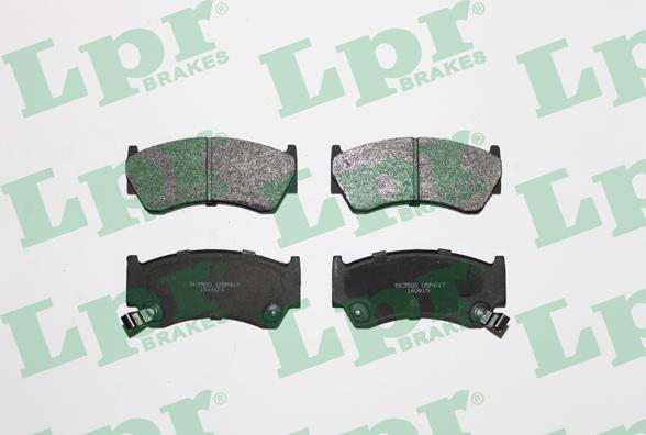 LPR 05P617 - Brake Pad Set, disc brake autospares.lv