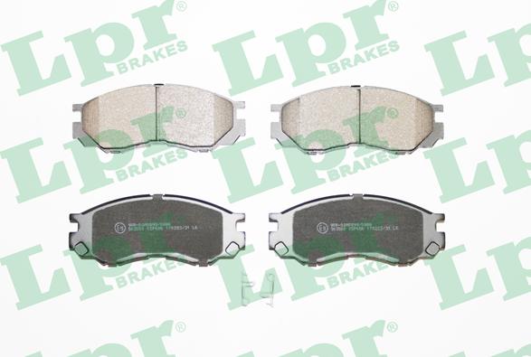 LPR 05P686 - Brake Pad Set, disc brake autospares.lv