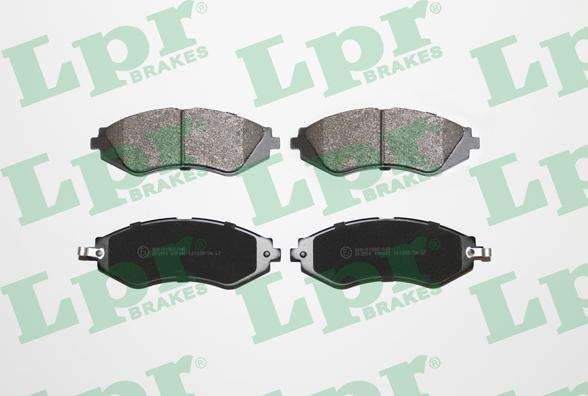 LPR 05P682 - Brake Pad Set, disc brake autospares.lv