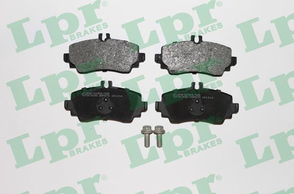 LPR 05P670 - Brake Pad Set, disc brake autospares.lv