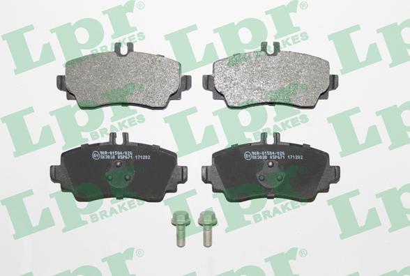 LPR 05P671 - Brake Pad Set, disc brake autospares.lv