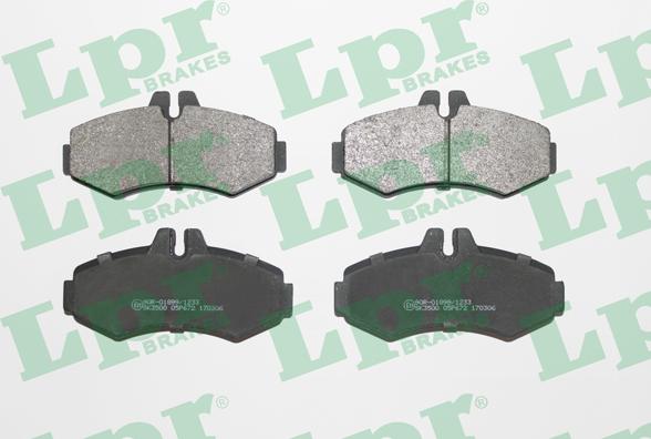 LPR 05P672 - Brake Pad Set, disc brake autospares.lv