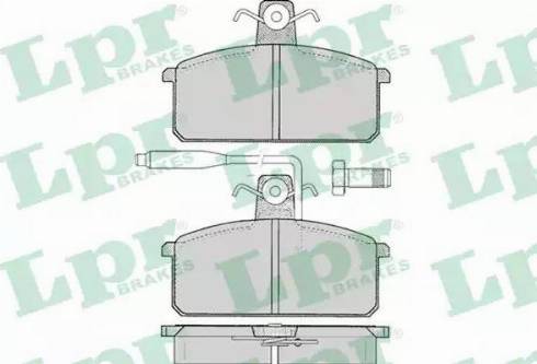 LPR 05P099 - Brake Pad Set, disc brake autospares.lv