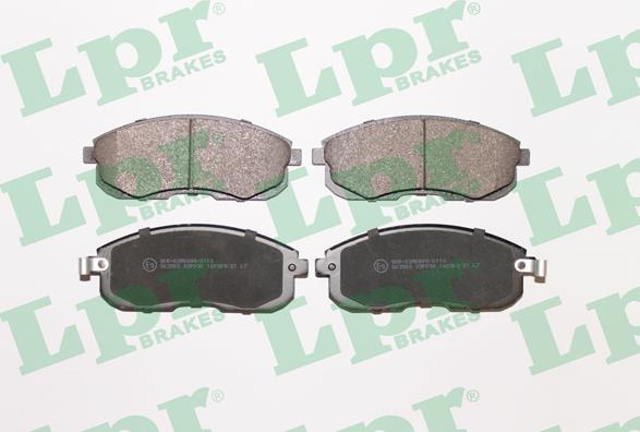 LPR 05P090 - Brake Pad Set, disc brake autospares.lv