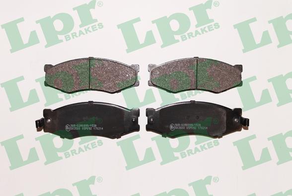 LPR 05P092 - Brake Pad Set, disc brake autospares.lv