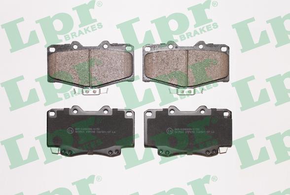 LPR 05P058 - Brake Pad Set, disc brake autospares.lv
