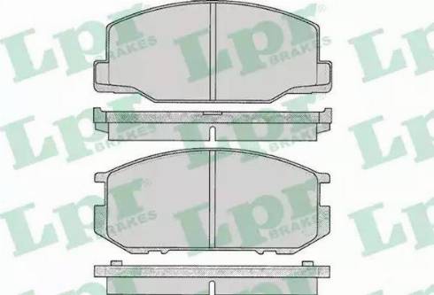 LPR 05P064 - Brake Pad Set, disc brake autospares.lv