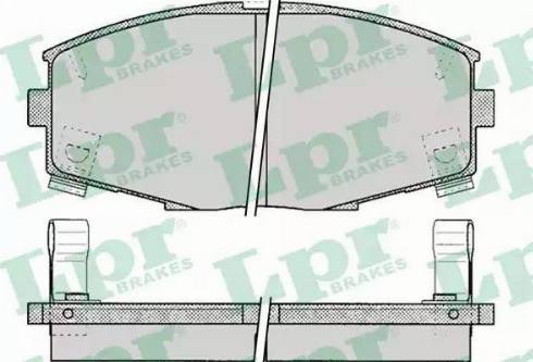 LPR 05P065 - Brake Pad Set, disc brake autospares.lv