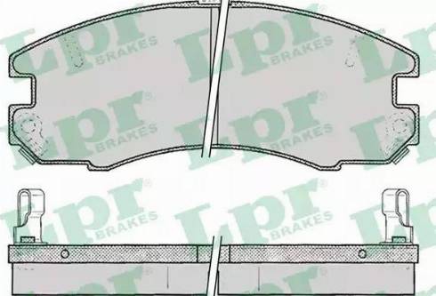 LPR 05P060 - Brake Pad Set, disc brake autospares.lv