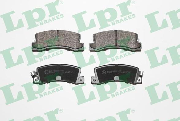 LPR 05P061 - Brake Pad Set, disc brake autospares.lv