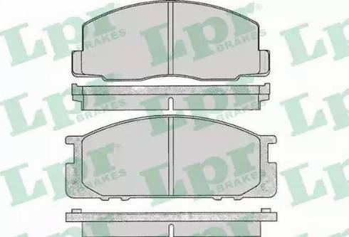 LPR 05P063 - Brake Pad Set, disc brake autospares.lv