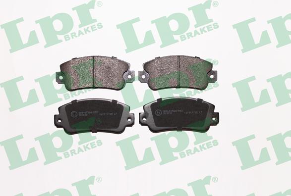 LPR 05P006 - Brake Pad Set, disc brake autospares.lv