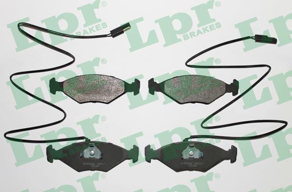 LPR 05P017 - Brake Pad Set, disc brake autospares.lv
