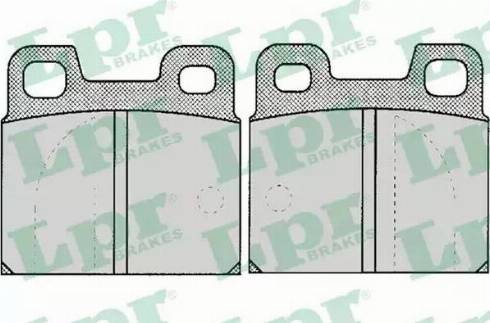 LPR 05P031 - Brake Pad Set, disc brake autospares.lv