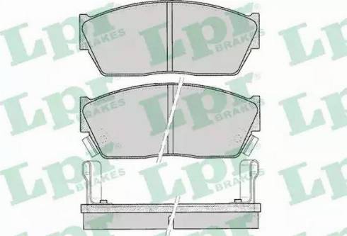 LPR 05P076 - Brake Pad Set, disc brake autospares.lv