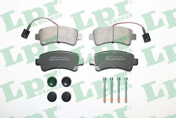 LPR 05P1994 - Brake Pad Set, disc brake autospares.lv