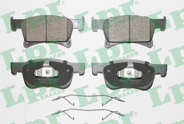 LPR 05P1958K - Brake Pad Set, disc brake autospares.lv