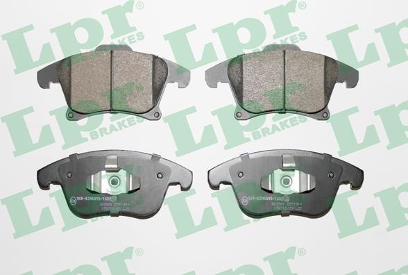 LPR 05P1914 - Brake Pad Set, disc brake autospares.lv