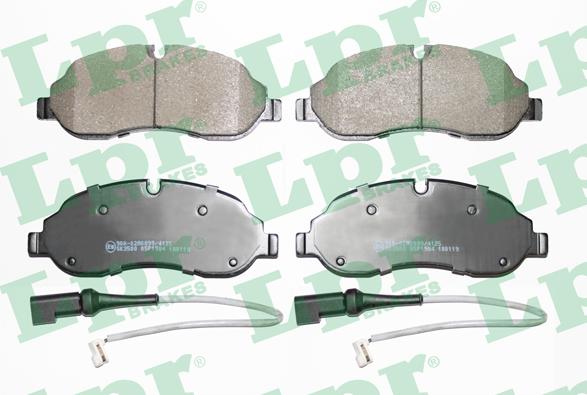 LPR 05P1984A - Brake Pad Set, disc brake autospares.lv