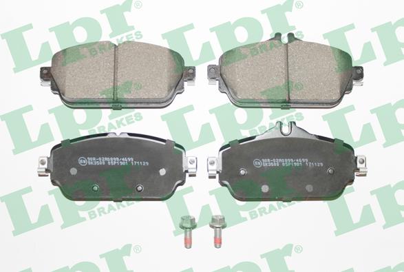 LPR 05P1981 - Brake Pad Set, disc brake autospares.lv