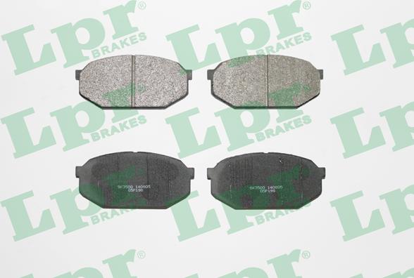 LPR 05P198 - Brake Pad Set, disc brake autospares.lv