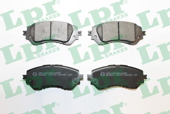 LPR 05P1935 - Brake Pad Set, disc brake autospares.lv