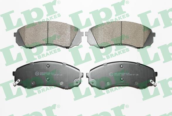 LPR 05P1451 - Brake Pad Set, disc brake autospares.lv