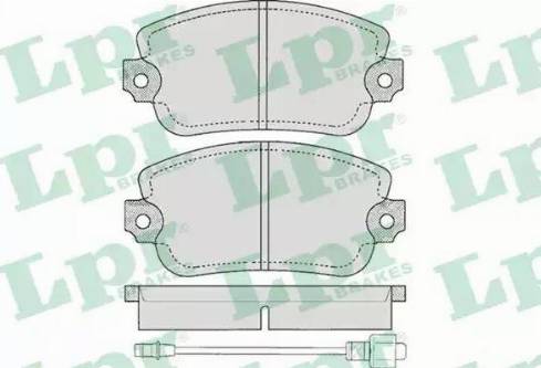 LPR 05P145 - Brake Pad Set, disc brake autospares.lv