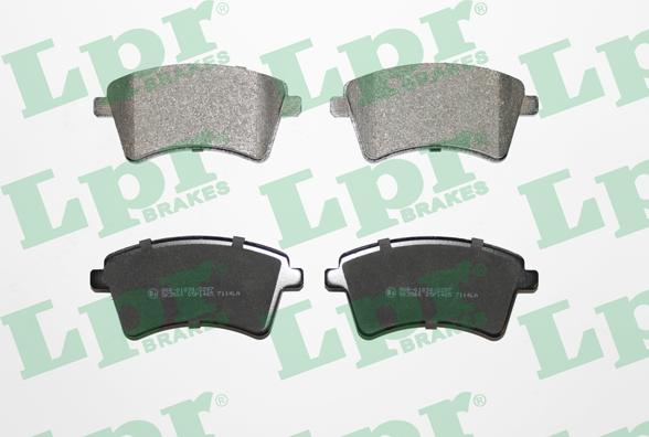 LPR 05P1465 - Brake Pad Set, disc brake autospares.lv