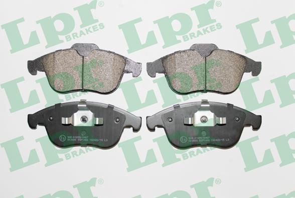 LPR 05P1466 - Brake Pad Set, disc brake autospares.lv